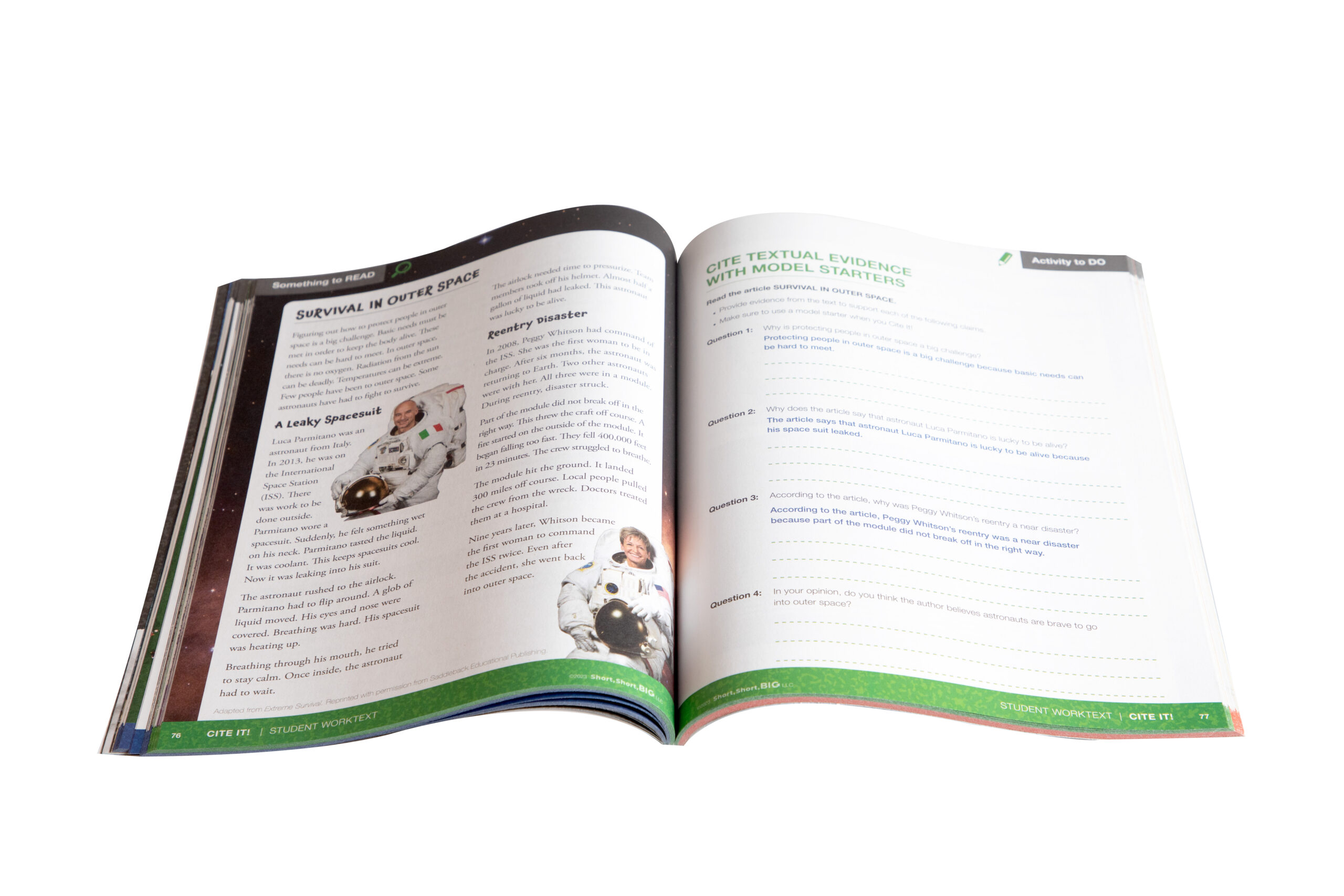 Teacher's Guide interior spread